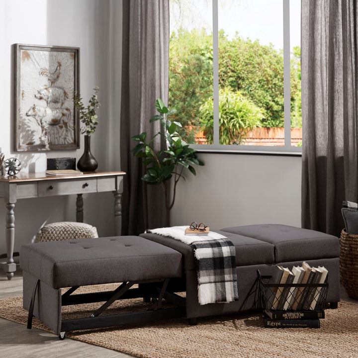 Convertible Ottoman - Dark Gray